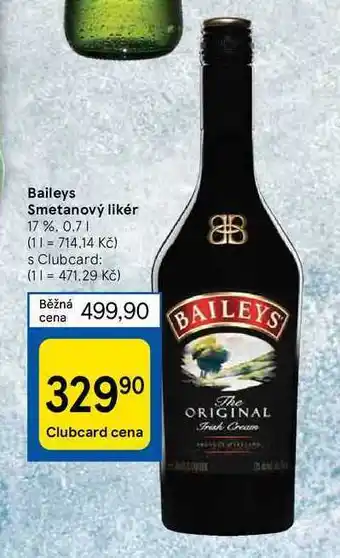 Tesco Baileys smetanový likér 17%. 0.7 l nabídka