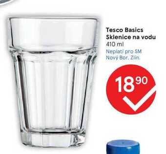 Tesco Tesco basics sklenice na vodu 410 ml nabídka