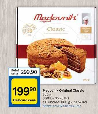 Tesco Medovník original classic 850 g nabídka