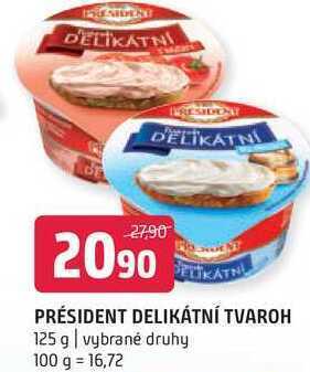 Terno Président delikátní tvaroh 125 g nabídka