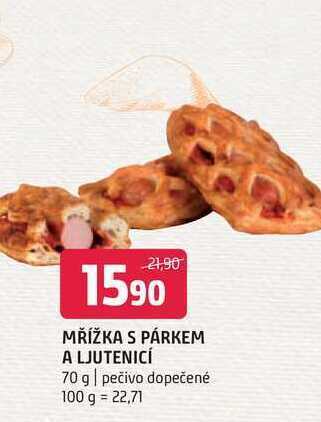 Terno Mřížka s párkem a ljutenicí 70 g nabídka