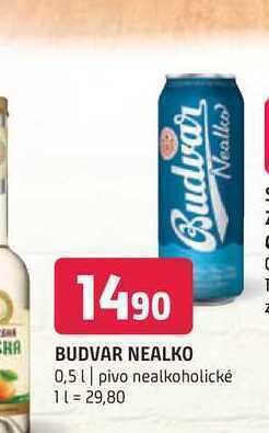 Terno Budvar nealko 0,5 l nabídka