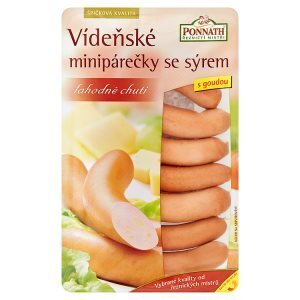 Albert Ponnath řezničtí mistři vídeňské minipárečky se sýrem e 200g nabídka