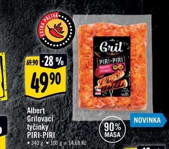Albert Albert grilovací tyčinky piri-piri 340 g nabídka