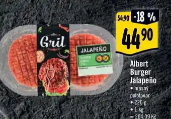 Albert burger jalapeño 220 g