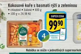 Albert Kokosové kuře s basmati rýží a zeleninouv 400 g nabídka