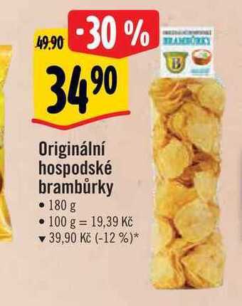Albert Originální hospodské brambůrky • 180 g nabídka