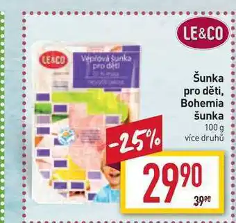 Billa Šunka pro děti 100 g nabídka
