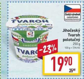 Billa Jihočeský tvaroh polotučný 250 g nabídka