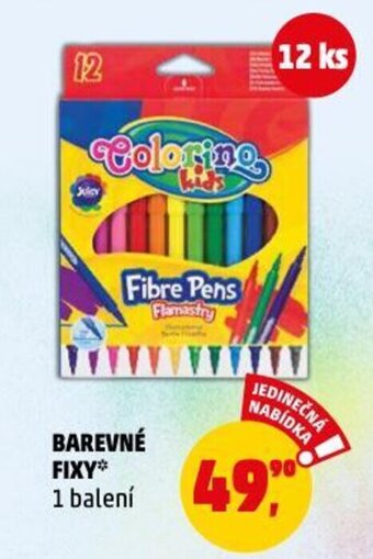 Penny Market BAREVNÉ FIXY 1 balení nabídka