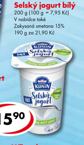 CBA Selský jogurt bílý nabídka