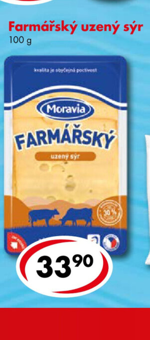 CBA Farmářský uzený sýr nabídka