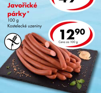 CBA Javořické párky nabídka