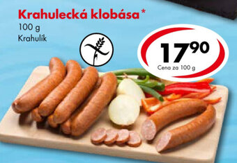 CBA Krahulecká klobása nabídka