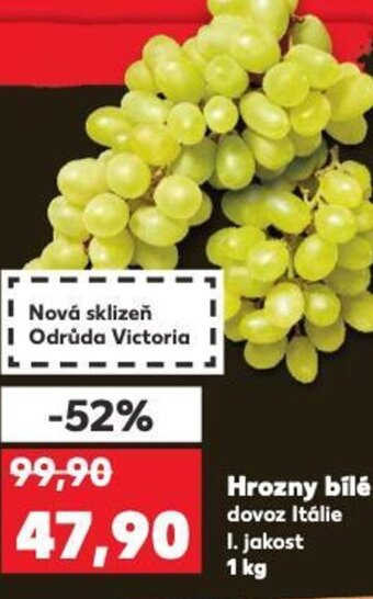 Kaufland Hrozny bílé nabídka
