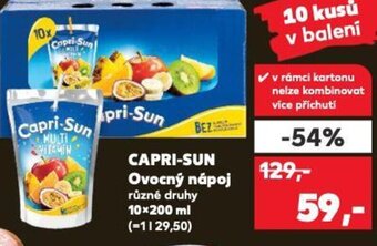 Kaufland CAPRI-SUN Ovocný nápoj nabídka