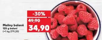 Kaufland Maliny balené 125 g baleni nabídka