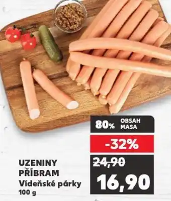 Kaufland UZENINY PŘÍBRAM Vídeňské párky 100 g nabídka
