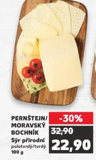 Kaufland PERNŠTEJN/ Sýr přírodní polotvrdý/tvrdý 100 g MORAVSKÝ BOCHNÍK nabídka