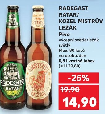 Kaufland RADEGAST RATAR/ KOZEL MISTRŮV LEŽÁK nabídka
