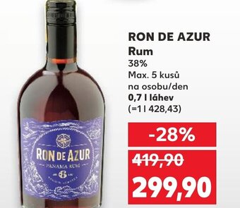 Kaufland RON DE AZUR Rum nabídka