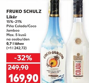 Kaufland FRUKO SCHULZ Likér nabídka