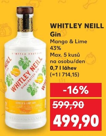 Kaufland WHITLEY NEILL Gin nabídka