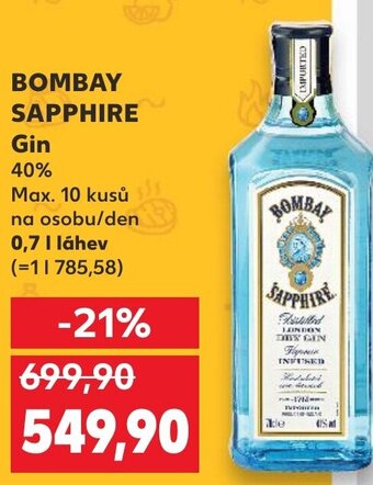 Kaufland BOMBAY SAPPHIRE Gin nabídka