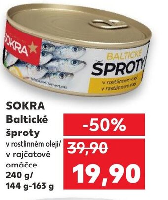 Kaufland SOKRA Baltické šproty nabídka
