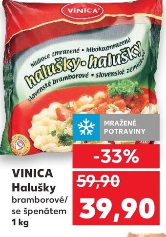Kaufland VINICA Halušky nabídka