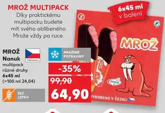 Kaufland MROŽ Nanuk Česká potravina nabídka