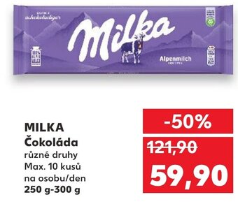 Kaufland MILKA Čokoláda nabídka