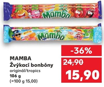 Kaufland MAMBA Žvýkací bonbóny nabídka