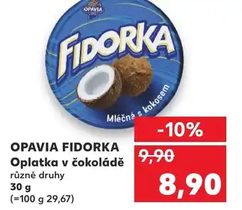 Kaufland OPAVIA FIDORKA Oplatka v čokoládě různé druhy nabídka