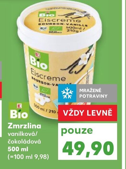 Zmrzlina vanilková/ čokoládová 500 ml nabídky v Kaufland