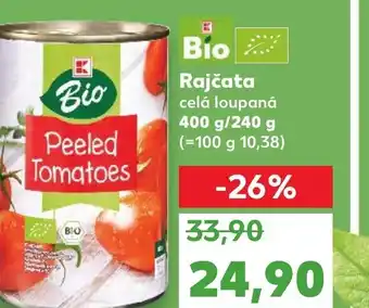 Kaufland Rajčata celá loupaná 400 g/240 g nabídka