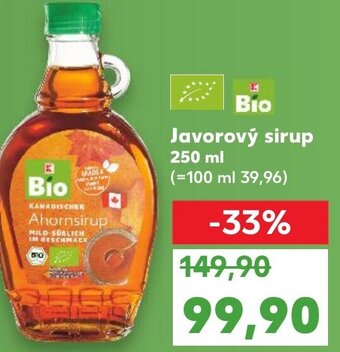 Kaufland Javorový sirup nabídka