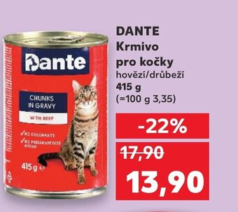 Kaufland DANTE Krmivo pro kočky nabídka