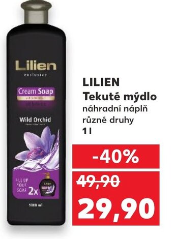 Kaufland LILIEN Tekuté mýdlo nabídka