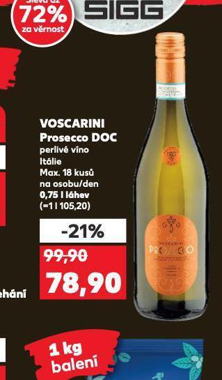 Kaufland Voscarini prosecco doc nabídka
