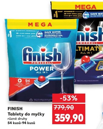 Kaufland FINISH Tablety do myčky různé druhy nabídka