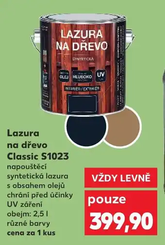Kaufland Lazura na dřevo Classic S1023 nabídka
