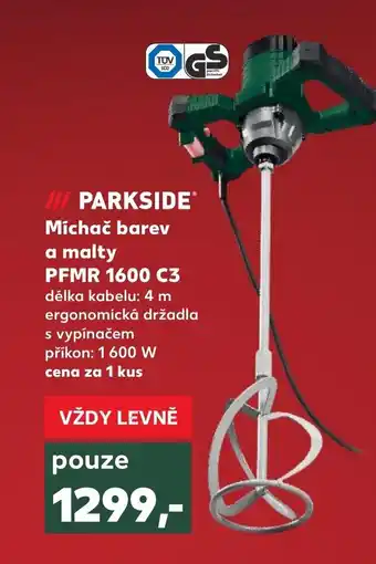 Kaufland III PARKSIDE Michač barev a malty PFM 1600 C3 nabídka