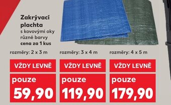 Kaufland Zakrývací plachta nabídka