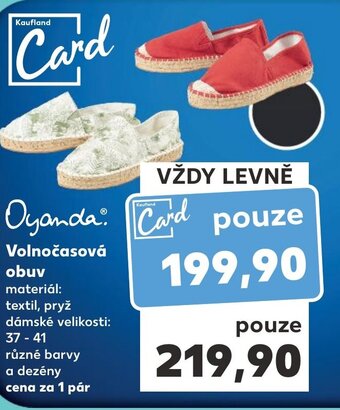 Kaufland Volnočasová obuv nabídka