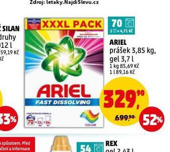 Penny Market Ariel prací prostředek nabídka