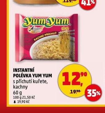 Penny Market Instantní polévka yum yum nabídka
