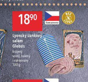 Globus Lyonský šunkový salám nabídka