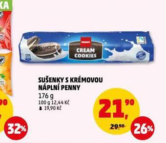 Penny Market Sušenky s krémovou náplní nabídka