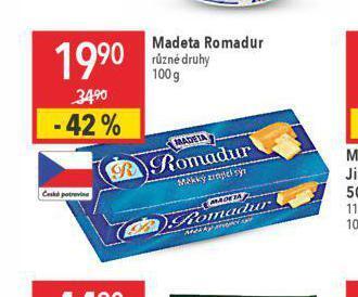 Globus Romadur sýr nabídka